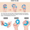 Hand Grip Strength Trainer, (6pcs) Hand Exerciser, Finger Stretchers, Hand Grip Exerciser Strengthener, Relieve Carpal Tunnel, Hand Therapy, Perfect for Musicians, Athletes, Rock Climbing - Image 7