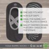 Gaiam Yoga Barre Socks - Non Slip Sticky Toe Grip Accessories for Women & Men - Image 4