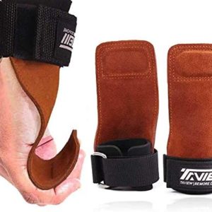 Premium Weight Lifting Wrist Hooks Straps for Maximum Grip Support - Deadlift Gloves and Grip Pads Alternative in Fitness Gym Power Training Like Pull Up Deadlifting & Shrugs