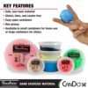 CanDo TheraPutty Standard Hand Exercise Putty For Rehabilitation, Exercises, Hand Therapy, Occupational Therapy, Hand Strengthening, Improve Motor Skills, Stress Relief - Image 5