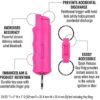 SABRE RED Flip Top Pepper Gel with Key Ring – Gel is Safer – Maximum Strength OC Spray, Durable Hard Case, Easier to Use, Finger Grip for Accurate Aim, 12-Foot (4M) Range, 25 Bursts (5X Other Brands) - Image 2