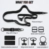 SOMA Rifle Sling with QD Sling Swivel Mounts, 2 Point Paracord Gun Sling with Quick-Adjust Length Rifle Strap - Image 7
