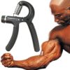 Grip Strength Trainer,Hand Grip Strengthener,Adjustable Hand Grips for Strength Training,Adjustable Resistance 11-132 lbs Forearm Exerciser for Muscle Building, black - Image 9