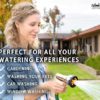 SprayTec Garden Hose Nozzle Sprayer – Premium Heavy Duty Metal Spray Gun w/ Pistol Grip Trigger. 9 Adjustable Patterns Best For Hand Watering Plants & Lawn, Car Washing, Patio, Dog & More - 5 Extra Washers - Image 3