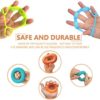 HSP-HSWITI Hand Grip Strengthener & Finger Stretcher,Finger Grip Exerciser Strength Trainer,Forearm Grip Workout for Climbing Basketball Relieve Wrist Carpal Tunnel Pain-6pcs - Image 4