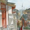 Asian Art Print, Korean Art Print, Seoul Print, Seoul Art, Traditional Korean Art, Hambok, Mother and child art - Image 2