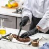 Disposable Black Nitrile Gloves 6 Mil. Extra Strength Latex & Powder Free, Textured Fingertips Gloves - Image 2