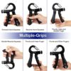 Grip-Strength-Trainer with Counter 2 Pack Adjustable-Resistance 11-132 lbs (5-60kg) Handgrip Exerciser Strengthener Perfect for Muscles Building and Musicians Athletes Hand Rehabilitation Exercising… - Image 3