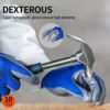Vgo 10Pairs Safety Work Gloves, Gardening Gloves, Non-slip Nitrile coating, Dipping Gloves (Size M, Blue, NT2110) - Image 5
