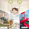 Gardtech Ninja Trapeze Swing Bar, Backyard Playground Obstacle Course Set Attachments for Warrior Slack Line Jungle Gym Play Swing Set (Swing Bar Ring Set-Green) - Image 5