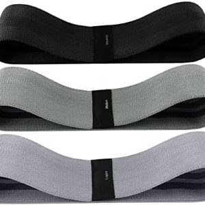 Resistance Bands Set, Suright 3 Packs Fabric Workout Bands with 3 Resistance Levels, Non-Slip Exercise Bands Elastic Resistance Loops Bands with Carrying Bag for Legs, Butt, Hips and Glutes