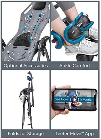Teeter FitSpine X1 Inversion Table, Back Pain Relief Kit, FDA-Registered - Image 4