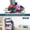 Weight Rack Home Gym Storage, Yoga Mat Storage Rack Workout Equipment Storage Rack for Dumbbells Kettlebells Resistance Band, Multifunction Exercise Equipment Gym Rack Organizer with Wheels and Hooks - Image 5