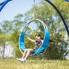 HearthSong 40-Inch Steel-Frame Aerial Hoop Spinning Round Tree Swing with Suspended Tesline Fabric Seat, Holds 300 lbs. - Image 3
