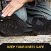 Knee Pads for Work - Universal Fit for Men and Women - Professional Poly-Shield Knee Pads With Gel-Padded Cushion - Construction Knee Protector With Adjustable Buckle Closure & Non-Slip Straps - Image 2