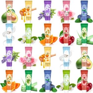 20 Pack Hand Lotion Bulk Gift Set,Hand Cream for Dry Cracked Hands,Moisturizing Body Moisturizer Travel Size Lotion for Women,Mini Travel Lotion Small Lotion Bulk Holiday Gifts for Her Mother Wife