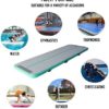 AKSPORT Gymnastics Air Mat Tumble Track Tumbling Mat Inflatable Floor Mats With Electric Air Pump - Image 5