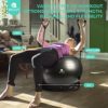 Enovi Fit+ Ball Chair, Yoga Ball Exercise Ball with Adjustable Resistance Bands and Ring Base, Home Gym Workout Set, Stability Ball & Balance Ball Seat to Relieve Back Pain, Multiple Color Size - Image 5
