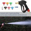 janz 5650 PSI High Pressure Washer Gun with 7 Spray Nozzle Tips and 2 Hose Adapters,3/8" Swivel QC Plug,Ideal for Gas/Electric Power Washer - Image 4