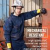 LANON PVC Coated Safety Work Gloves, Reusable Heavy Duty Gloves with Micro Granular Finish Palm, Non-Slip, Large - Image 2