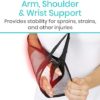 Vive Mesh Shoulder Sling - Arm Brace For Torn Rotator Cuff Injury - Right/Left Support For Men and Women - Adjustable Immobilizer For Shower - Stabilizer For Elbow, Wrist, Thumb Injuries, Dislocation - Image 4