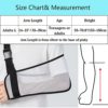 Ledhlth Mesh Arm Sling White for Shower Shoulder Immobilizer Brace Support for Broken Shoulder Elbow Arm Wrist Injury Men Women Teenagers Adults left right - Image 2