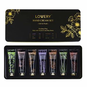 7-Piece Hand Cream Gift Set for Men and Women, 30mL Tubes - Moisturizing Hand Lotion with Vitamin E and Shea Butter for Dry Hands - Luxury Lotion Gift Set for Christmas and Holidays