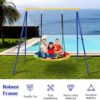 Costzon 550lbs Metal Swing Stand Full Steel Swing Frame, Heavy Duty Extra Large A-Frame Swing Sets for Backyard All Weather w/Ground Stakes, Great for Indoor Outdoor Garden Playground (Swing Frame) - Image 6