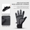 TEMEI Winter Warm Gloves Men Women, Touch Screen Waterproof Windproof Glove Non-Slip Grips for Running Hiking Driving Cycling - Image 5