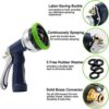 Garden Hose Nozzle Heavy Duty Spray 9 Adjustable Patterns Metal Water Jet Hose Sprayer Hand Gun Grip Trigger for Cleaning/Watering Lawn and Garden/Pets Shower by SUNRICH - Image 4