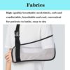 Ledhlth Mesh Arm Sling White for Shower Shoulder Immobilizer Brace Support for Broken Shoulder Elbow Arm Wrist Injury Men Women Teenagers Adults left right - Image 3
