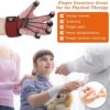 Finger Exerciser Finger Stretcher Finger Resistance Band Guitar Strength Trainer Reverse Grip Strengthener Climbing Exercise Equipment Finger Extensor Strengthener for Wrist Hand(Red, 60 LB) - Image 4