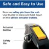 Mace Brand Pepper Gel, Magnum 3, Magnum 4, Magnum 9, or Night Defender with LED Light, Black - Image 5