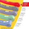 3DActive Pull Up Assist Band - Resistance Band for Strength Training, Powerlifting, Body Stretching, Crossfit. Free Exercise Guide. - Image 2