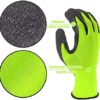 Evridwear Crinkle Latex Rubber Hand Coated Safety Work Gloves for Men Women General Multi Use Construction Warehouse Gardening Assembly Landscaping (9/L, Green- 12Pair) - Image 3