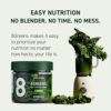 8Greens Apple Gummies - Daily Superfood- Super Greens Vitamins, Vegan, Gluten Free, Non-GMO for Energy & Immune Support (1 Jar / 50 Gummies) - Image 6