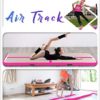 CNSPORT 10ft/13ft/16ft/20ft/23ft/26ft Inflatable Gymnastics Airtrack Tumbling Mat Air Track Floor Mats with Electric Air Pump for Home Use/Training/Cheerleading/Beach/Park and Water - Image 2