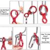 AOKWIT Rescue Figure 8 Descender Climbing Gear Downhill Equipment 35KN/3500kg 7075 Aluminum Alloy Rigging Plate for Climbing Belaying and Rappeling Device - Image 5