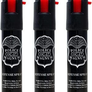 POLICE MAGNUM Pepper Spray Self Defense- Max Strength Protection- 3/4 Ounce Twist Locks