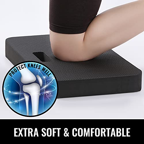 Extra Thick Kneeling Pad for Gardening, Comfortable Knee Pad Cushion, Extra Large Foam Kneeler Mat for Gardening, Baby Bath, Workout, Exercise & Yoga, Mechanic, 17.8 x 11 x 1.5 in, Black - Image 3