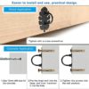 BeneLabel Wall Ceiling Mount Bracket for Suspension Strap Trainer, Body Weight Strength Training Systems, Aerial Yoga Swing&Hammock, Resistance Band, Battle Rope, Boxing Equipment - Image 6