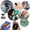 Yukoity (10 Packs) Hand Grip Strength Trainer Kit , Adjustable Hand Grip Strength Trainer with Counter, forerm strengthener, Grip Strength Ring, Finger Exerciser, Finger Stretcher band ; Stress Relief Grip Ball with Carry Bag for Athletes - Image 8