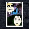 Beetlejuice - Tim Burton - Michael Keaton - Winona Ryder - 13x19 Original Minimalist Art Poster Print - Image 2