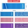 YESMIDE Resistance Bands for Working Out, 8 Pack Exercise Bands with 8 Resistance Levels, Booty Bands for Leg and Butt, Workout Bands Set for Physical Therapy Pilates Yoga, Stretch Bands for Exercise - Image 5