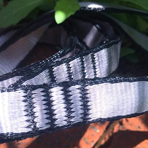 PRETYZOOM 3 pcs Aerial Yoga Flat Belt Anti- Gravity Rope Stretching Strap with Loops for Physical Therapy Yoga Exercise (Silver) - Image 3