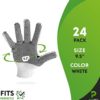 PUREVACY String Knit Gloves with Single Side Dot. Safety White Cotton Work Gloves for Men & Women for Gardening, Warehouse - Image 2