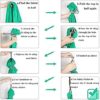 AGGJ Premium Aerial Silks Equipment Yoga Hammock Swing Set Gravity Elastic Aerial Carabiner and Daisy Chain for Yoga Anti-Gravity Pilates (Color : Orange, Size : 100x280cm) - Image 2
