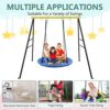 EOSAGA Extended Swing Frame with Ground Nail 300LBS, New Upgraded Heavy Duty A-Frame Metal Swing Stand for Kids Outdoor Fun, Fits for Most Swings & Yoga Swing, Fit for All-Weather - Image 6