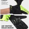 Kemimoto Full Finger Cycling Gloves for Men/Women, Touchscreen Mountain Bike Gloves with Anti-Slip Shock-Absorbing Gel Pad, Breathable Workout Gloves for Gym Training, Mountain Bike,Exercising - Image 4