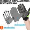 Vgo 3-Pairs Work Glove, High Dexterity Synthetic Leather with Silicone for Antislip,Multipurpose(Size XL,3 Color,SL7895) - Image 2